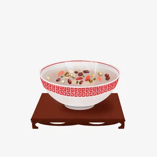 放桌上的腊八粥免抠