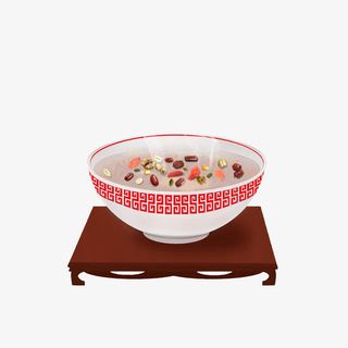 放桌上的腊八粥免抠