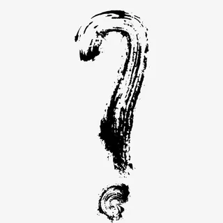 手绘粗糙泼墨英文符号免抠