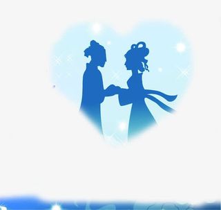 蓝心牛郎织女七夕免抠