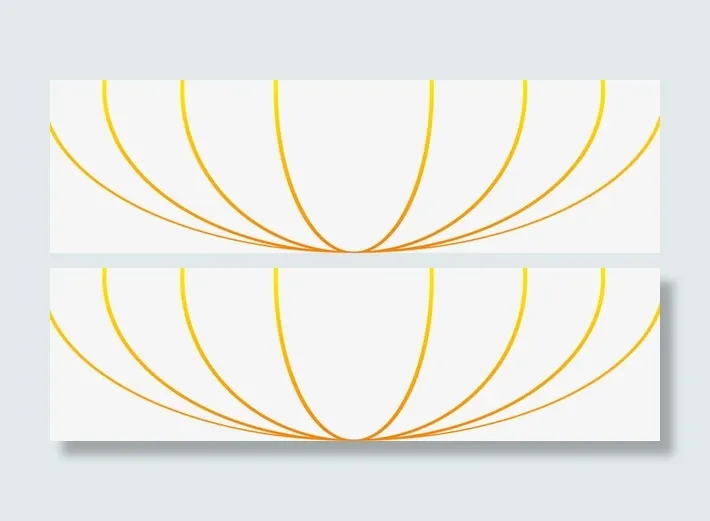 手绘黄色灯笼线条免抠