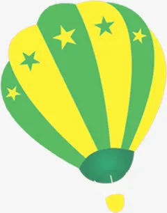 摄影手绘热气球效果免抠