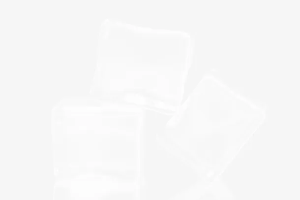 透明的白色冰块免抠