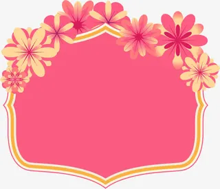 婚礼邀请卡图片矢量花纹免抠