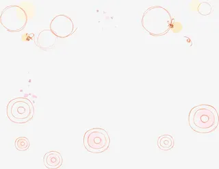 卡通圈圈底纹免抠