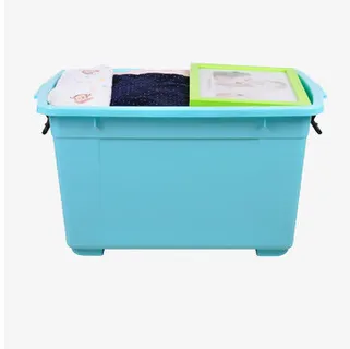 蓝色收纳箱免抠