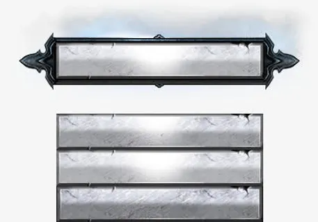 游戏原画边框空白纸免抠