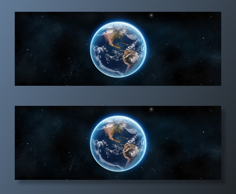 地球太空背景banner高清