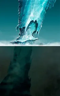 高清蓝色渲染合成效果免抠