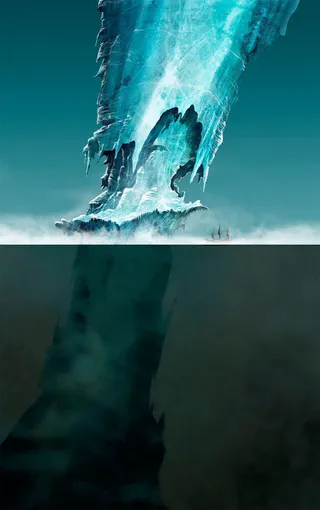 高清蓝色渲染合成效果免抠