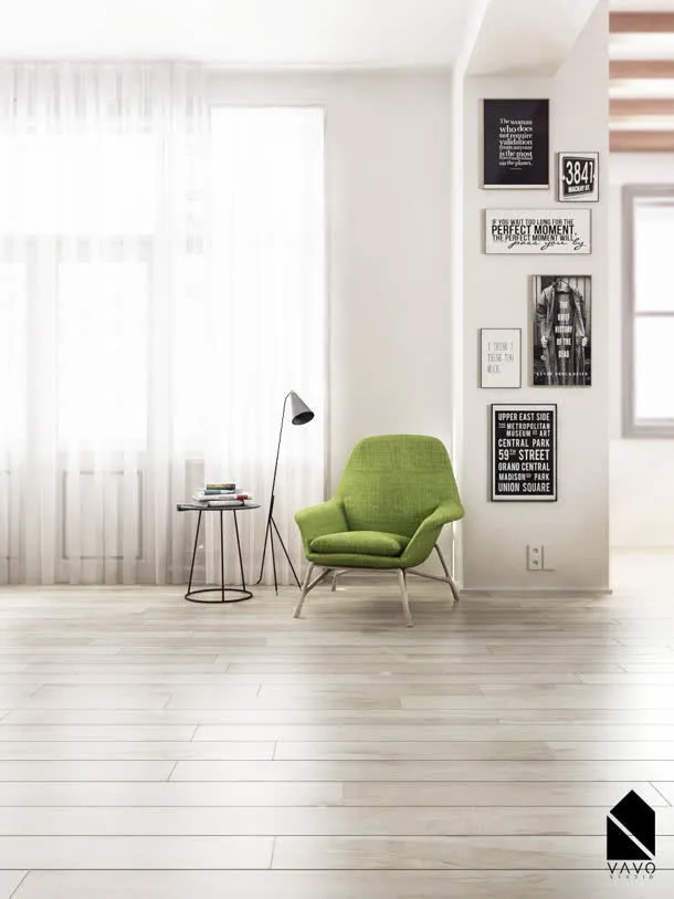 绿色的椅子与台灯免抠