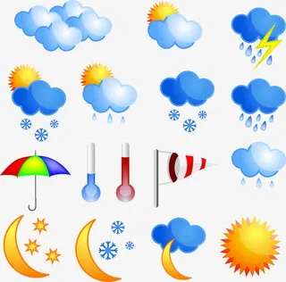 天气元素免抠