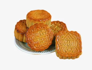 一盘月饼图片免抠