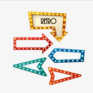 霓虹灯箭头免抠