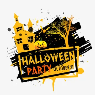 矢量万圣节派对免抠