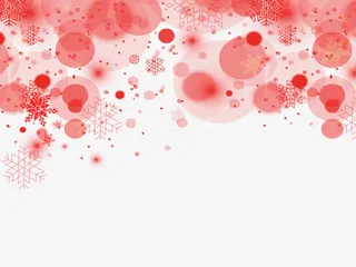 红色漂浮圣诞节装饰免抠