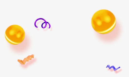 彩球漂浮素材免抠