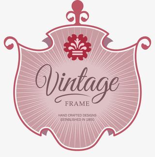 矢量婚礼请柬标签免抠