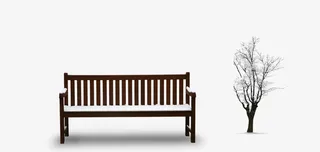 长椅装饰素材免抠