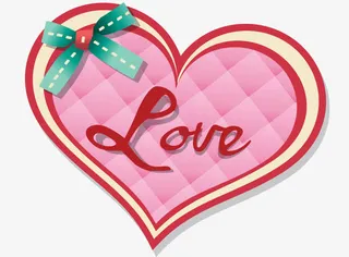 浪漫情人节心形边框免抠