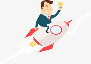 卡通男子招聘海报免抠