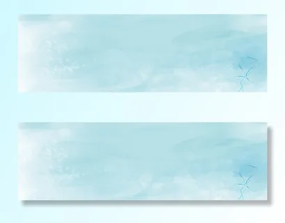清新蓝色水彩风底纹纹理banner高清