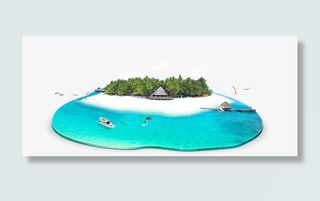 休闲度假的马尔代夫免抠