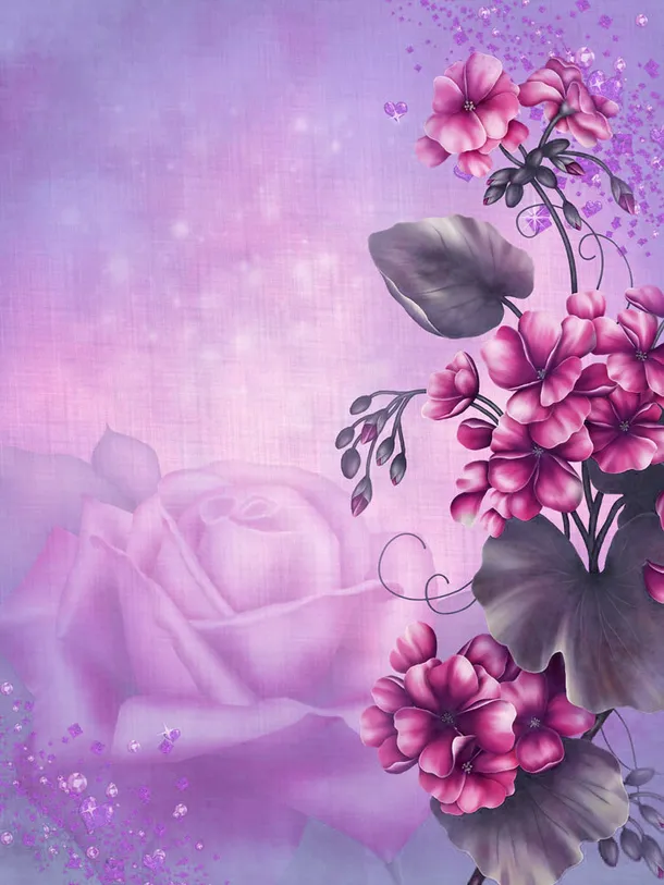 唯美花边免抠
