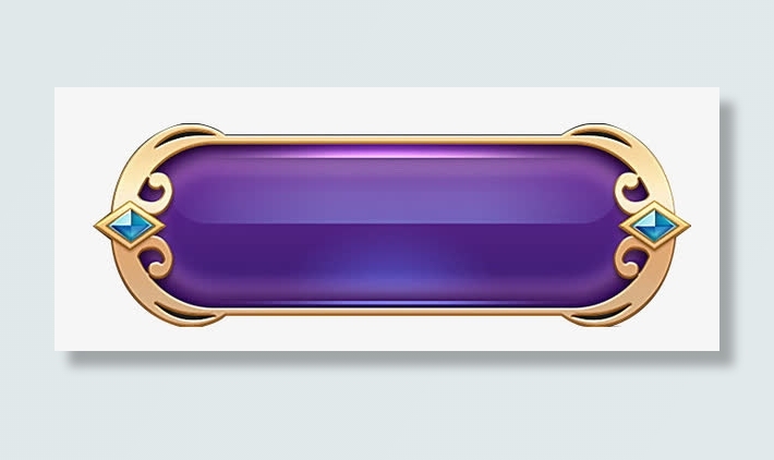 紫色质感渐变游戏边框免抠