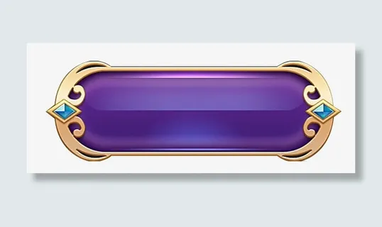 紫色质感渐变游戏边框免抠