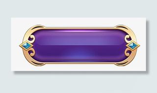 紫色质感渐变游戏边框免抠