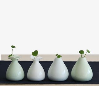 青瓷花器迷你小花器免抠