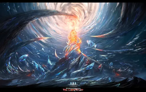 火焰龙卷风魔幻海报背景