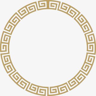 环形家具底纹免抠