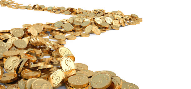 华丽金币路图片免抠