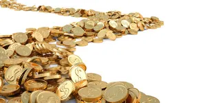 华丽金币路图片免抠