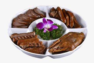 卤水四彩拼盘免抠素材免抠