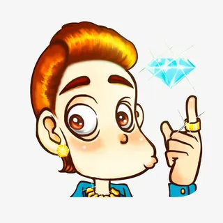 土豪卡通头像免抠