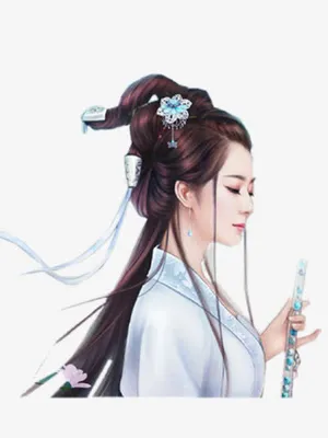 彩绘立绘古风美女貂婵女子免抠