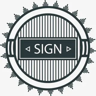 蓝色徽章矢量图免抠