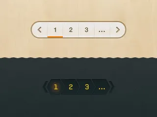 翻页控件的UI设计免抠