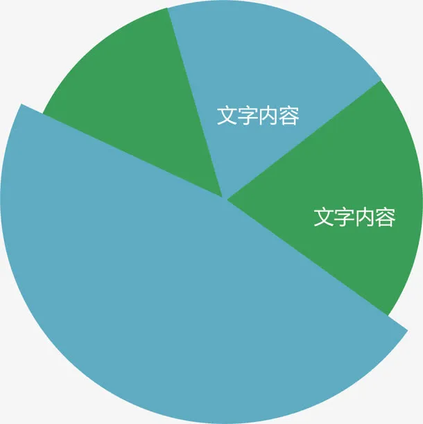 绿色图表PPT免抠