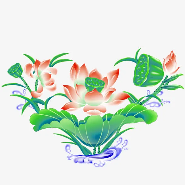 荷花免抠