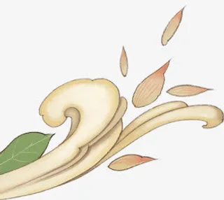 云纹古风祥云绿叶免抠