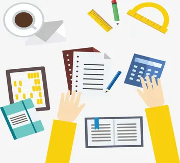 会计工作示意图.免抠 会计工作示意图.免抠