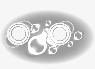 白色光效装饰图案免抠