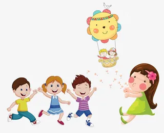 卡通小朋友免抠