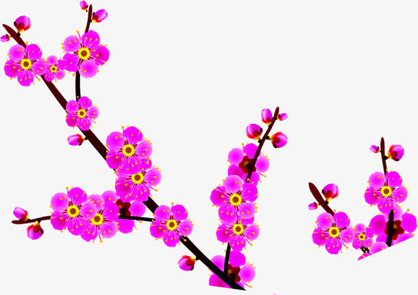 梅花主题开年大促免抠