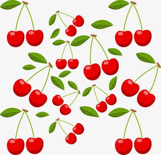 红色甜美樱桃背景