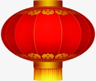 红色中国风灯笼国庆免抠